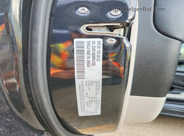 2C4RC1BG2NR147383 2022 CHRYSLER PACIFICA Black VIN კოდის სტიკერის ხედი