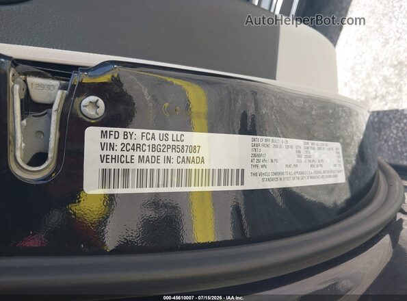 2C4RC1BG2PR587087 2023 CHRYSLER PACIFICA Black Engine compartment view