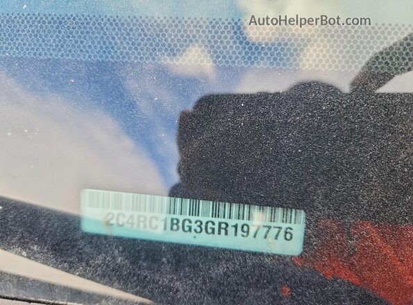 2C4RC1BG3GR197776 2016 CHRYSLER TOWN Gray სალონის 360-გრადუსიანი ხედი