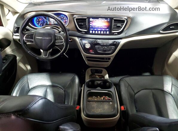 2C4RC1BG3HR510083 2017 CHRYSLER PACIFICA Burgundy Dashboard view