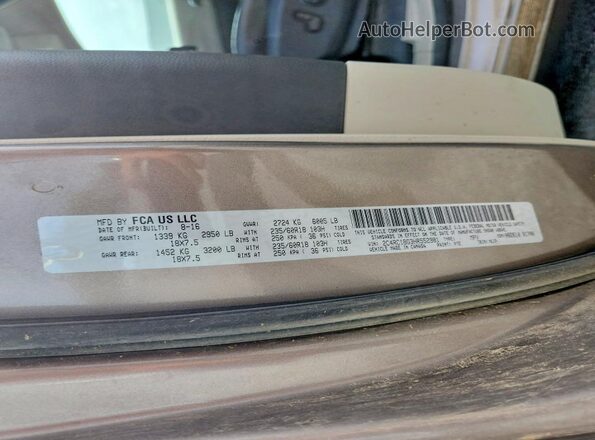 2C4RC1BG3HR552981 2017 CHRYSLER PACIFICA Gray VIN sticker view