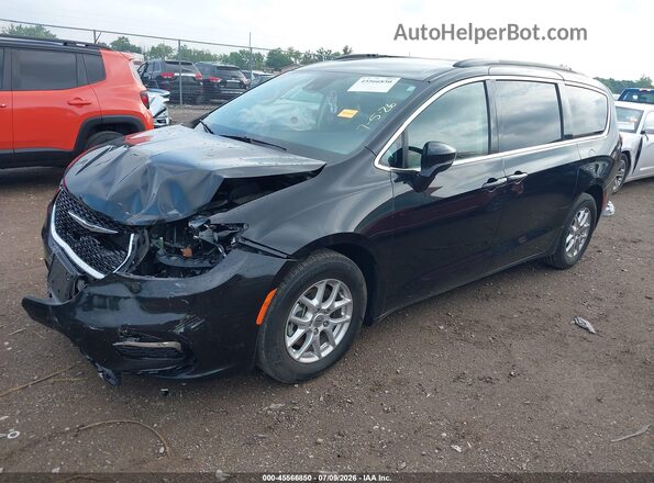 2C4RC1BG3NR185544 2022 CHRYSLER PACIFICA Black Առջևի ձախ երեք քառորդ տեսարան