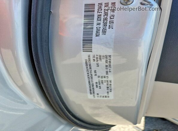 2C4RC1BG3RR145891 2024 CHRYSLER PACIFICA Silver Vista de la etiqueta del VIN