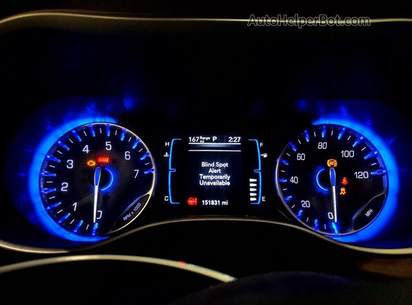 2C4RC1BG4HR823451 2017 CHRYSLER PACIFICA White Widok zestawu wskaźników