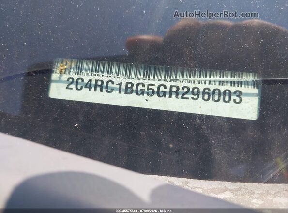 2C4RC1BG5GR296003 2016 CHRYSLER TOWN & COUNTRY Black Вид підкапотного простору