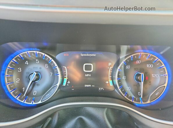 2C4RC1BG5NR206376 2022 CHRYSLER PACIFICA White Instrument cluster view