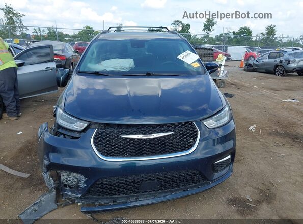 2C4RC1BG5NR233755 2022 CHRYSLER PACIFICA Синий Вид щитка приборов