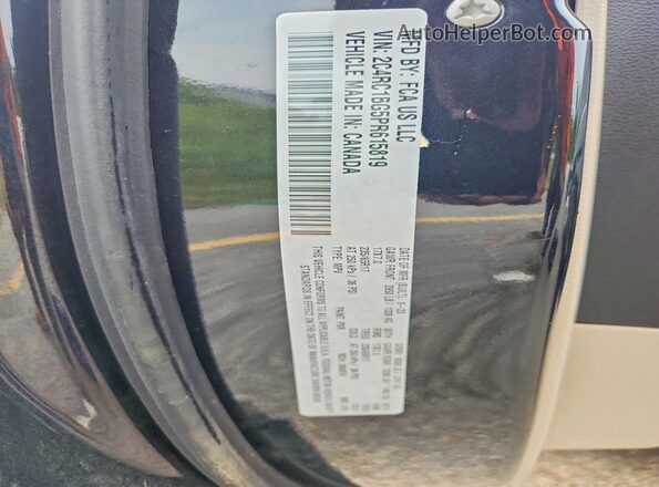 2C4RC1BG5PR615819 2023 CHRYSLER PACIFICA Black Вид наклейки з VIN-кодом