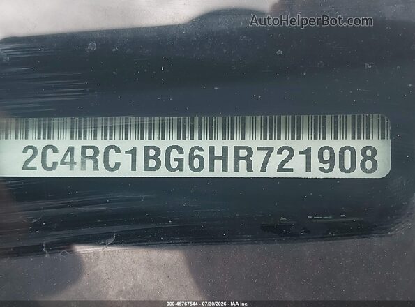 2C4RC1BG6HR721908 2017 CHRYSLER PACIFICA Black Շարժիչի բաժամունքի տեսք