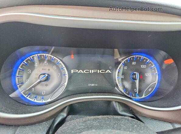 2C4RC1BG6JR197729 2018 CHRYSLER PACIFICA Tan Widok zestawu wskaźników