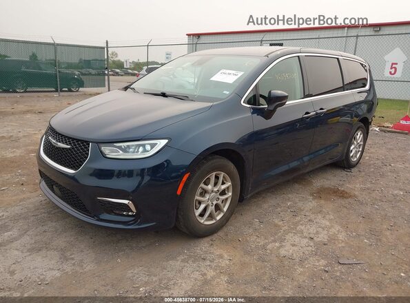2C4RC1BG6PR631897 2023 CHRYSLER PACIFICA Синий Передняя левая четверть