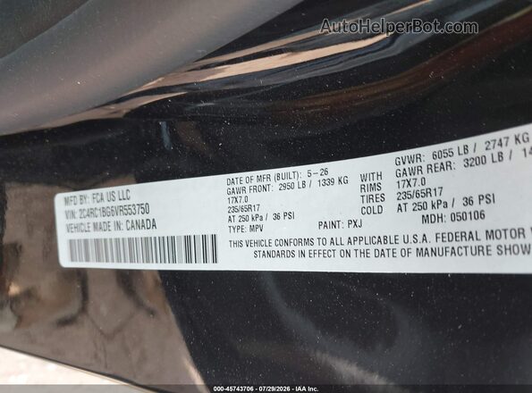 2C4RC1BG6VR553750 2027 CHRYSLER PACIFICA Black Vista del compartimento del motor
