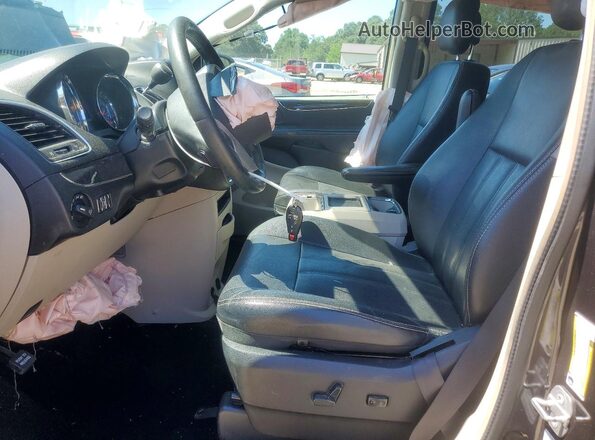 2C4RC1BG7GR173612 2016 CHRYSLER TOWN Gray წინა სალონის ხედი