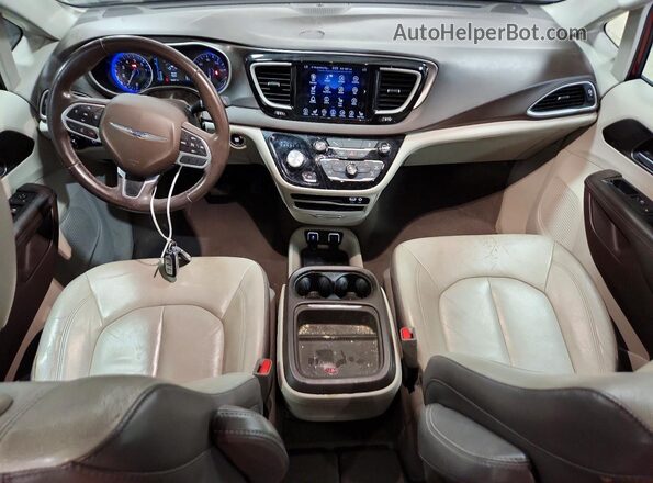 2C4RC1BG7HR588009 2017 CHRYSLER PACIFICA Burgundy წინა პანელის ხედი