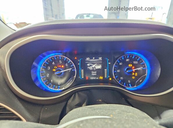 2C4RC1BG7HR788338 2017 CHRYSLER PACIFICA Black Вид щитка приладів