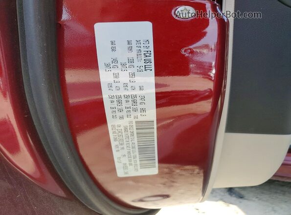 2C4RC1BG7JR321300 2018 CHRYSLER PACIFICA Burgundy VIN sticker view