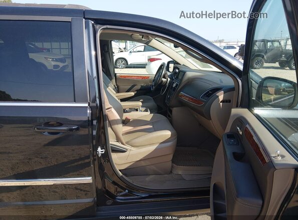 2C4RC1BG8GR291006 2016 CHRYSLER TOWN & COUNTRY Black წინა სალონის ხედი