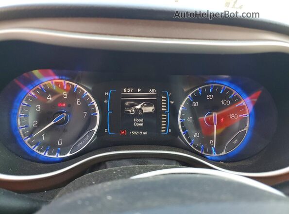 2C4RC1BG8JR110316 2018 CHRYSLER PACIFICA Gray Սարքավորումների վահանակի տեսք