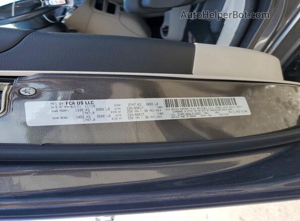 2C4RC1BG8LR128561 2020 CHRYSLER PACIFICA Gray Engine compartment view
