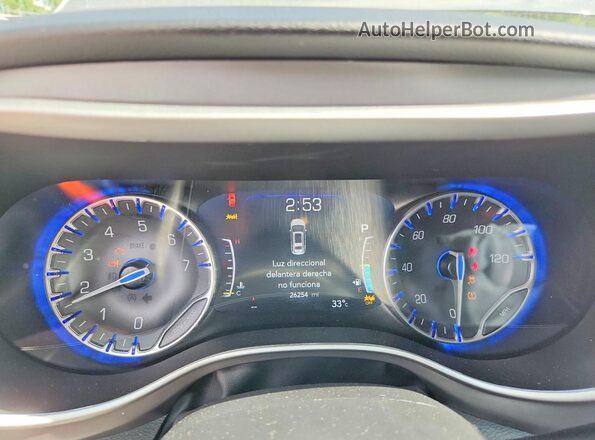 2C4RC1BG8SR548139 2025 CHRYSLER PACIFICA Gray Вид щитка приладів