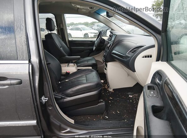 2C4RC1BG9GR156892 2016 CHRYSLER TOWN & COUNTRY Gray წინა სალონის ხედი
