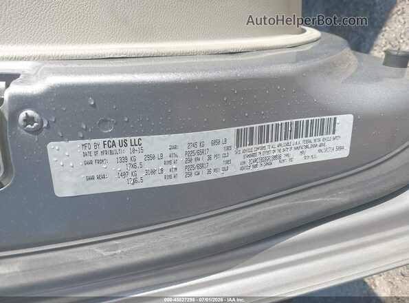 2C4RC1BG9GR188936 2016 CHRYSLER TOWN & COUNTRY Gray Engine compartment view