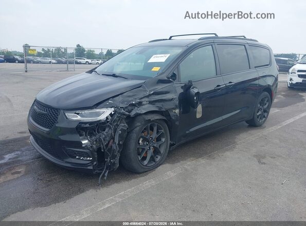 2C4RC1BG9MR565714 2021 CHRYSLER PACIFICA Черный Передняя левая четверть