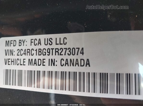 2C4RC1BG9TR273074 2026 CHRYSLER PACIFICA Black Вид підкапотного простору