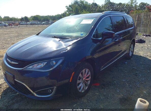 2C4RC1BGXJR123567 2018 CHRYSLER PACIFICA Dark Blue Առջևի ձախ երեք քառորդ տեսարան