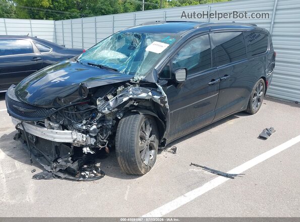 2C4RC1BGXKR593874 2019 CHRYSLER PACIFICA Black Առջևի ձախ երեք քառորդ տեսարան