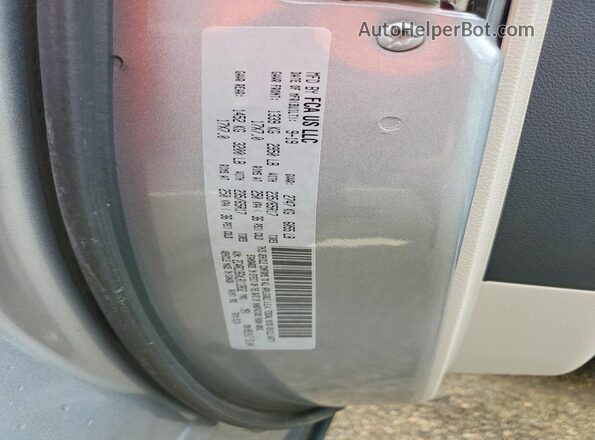 2C4RC1BGXLR112832 2020 CHRYSLER PACIFICA Silver VIN კოდის სტიკერის ხედი