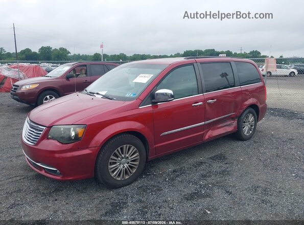 2C4RC1CG0GR303115 2016 CHRYSLER TOWN & COUNTRY Red წინა მარცხენა ხედი სამი მეოთხედიდან