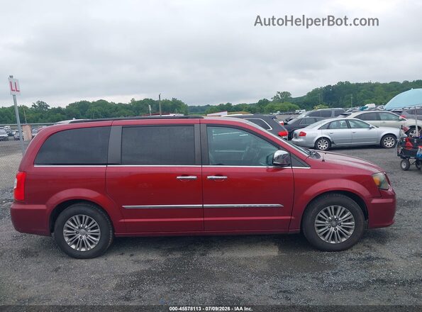 2C4RC1CG0GR303115 2016 CHRYSLER TOWN & COUNTRY Red უკანა სალონის ხედი