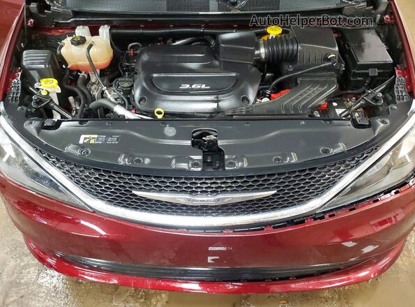 2C4RC1CG0HR522707 2017 CHRYSLER PACIFICA Бордовый Вид подкапотного пространства