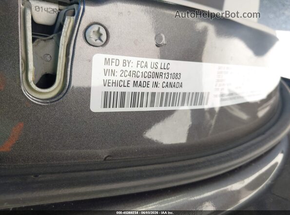 2C4RC1CG0NR131083 2022 CHRYSLER VOYAGER Серый Вид подкапотного пространства