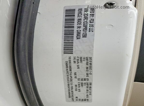 2C4RC1CG0PR511298 2023 CHRYSLER VOYAGER Белый Панорамный вид салона 360°