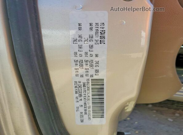 2C4RC1CG1GR190954 2016 CHRYSLER TOWN Золотой Вид наклейки с VIN-кодом