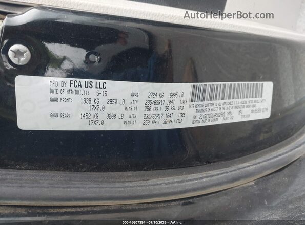 2C4RC1CG1HR522005 2017 CHRYSLER PACIFICA Black Engine compartment view