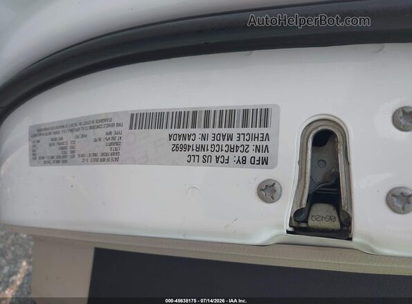2C4RC1CG1NR146692 2022 CHRYSLER VOYAGER Белый Вид подкапотного пространства