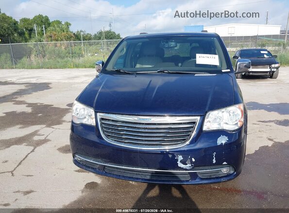 2C4RC1CG2GR104440 2016 CHRYSLER TOWN & COUNTRY Blue Вид спереду
