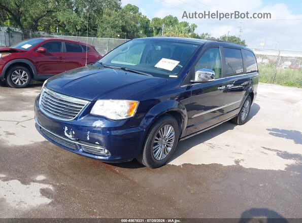 2C4RC1CG2GR104440 2016 CHRYSLER TOWN & COUNTRY Blue Передня ліва чверть