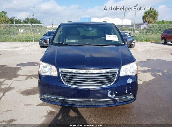 2C4RC1CG2GR104440 2016 CHRYSLER TOWN & COUNTRY Blue Вид щитка приладів