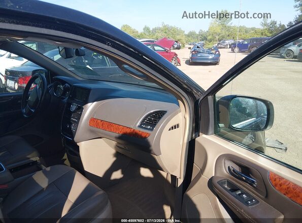 2C4RC1CG2GR190915 2016 CHRYSLER TOWN & COUNTRY Black Widok wnętrza z przodu