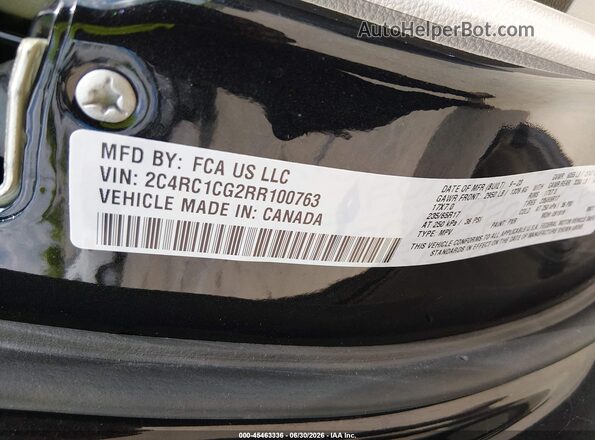 2C4RC1CG2RR100763 2024 CHRYSLER VOYAGER Black Widok komory silnika