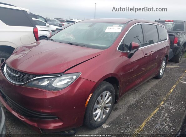 2C4RC1CG3JR106267 2018 CHRYSLER PACIFICA Maroon Front left