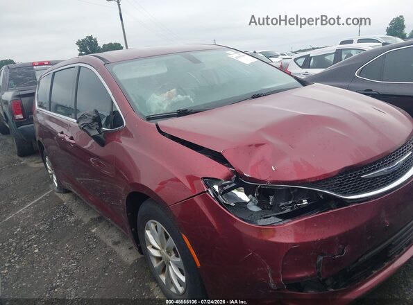 2C4RC1CG3JR106267 2018 CHRYSLER PACIFICA Maroon Rear interior view