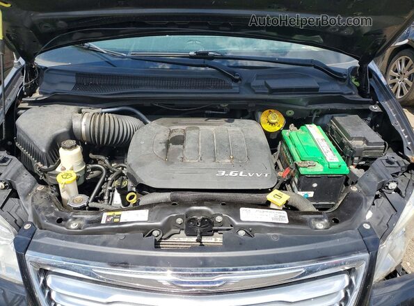 2C4RC1CG5GR200708 2016 CHRYSLER TOWN Black Շարժիչի բաժամունքի տեսք