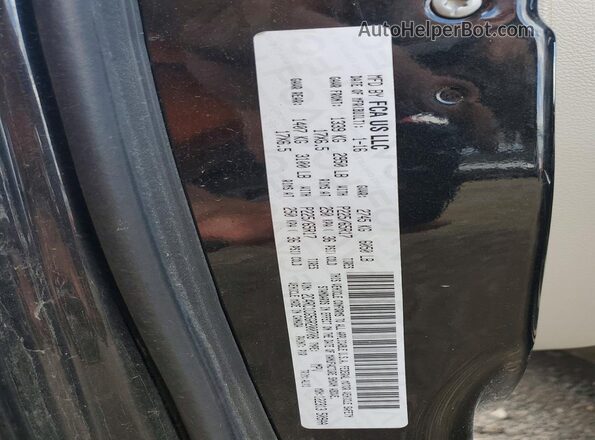 2C4RC1CG5GR200708 2016 CHRYSLER TOWN Black VIN կոդի պիտակի տեսք