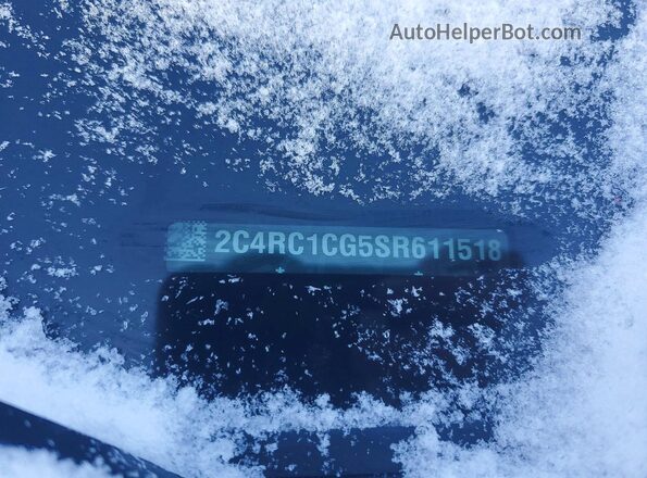 2C4RC1CG5SR611518 2025 CHRYSLER VOYAGER White Widok naklejki z numerem VIN