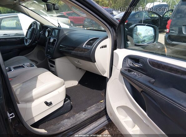 2C4RC1CG6GR247438 2016 CHRYSLER TOWN & COUNTRY Black Вид салону спереду